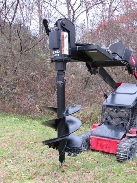 mini skid steer auger drives|skid steer attachments auger.